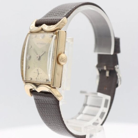 Vintage Wittnauer 583-105 Mustache Lug Men's Mechanical Wristwatch 84/1 10k GF - Picture 4 of 4